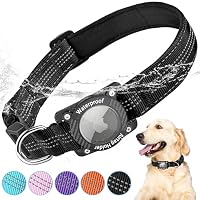 🐶📍 **Collar Impermeable para Perros con Soporte para AirTag – Reflectante y Ajustable**