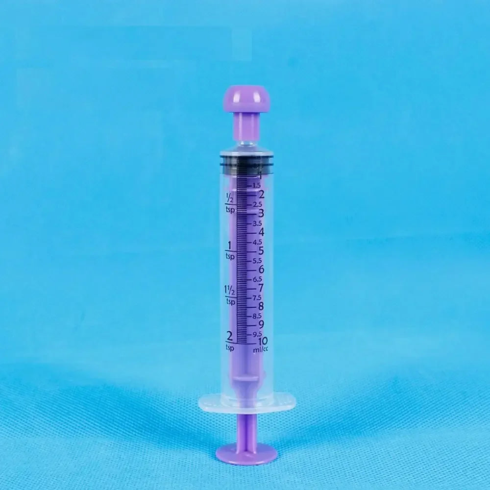 5/10ML Pet Disposable Feeders Small Animal Syringe Feeders Specification Plastic Syringe for Dog Cat, Liquid Dispensing 1Pc