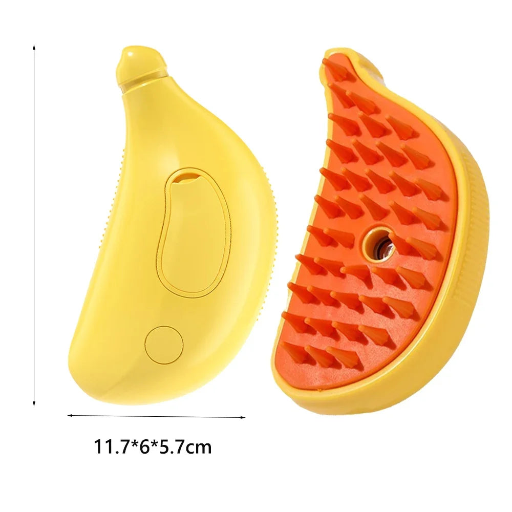 Rechargeable Pet Spray Brush for Long Hair Animals Cat Dog Massage Comb Steam Cleaning Hair Stuff Mascotas Grooming Accessories