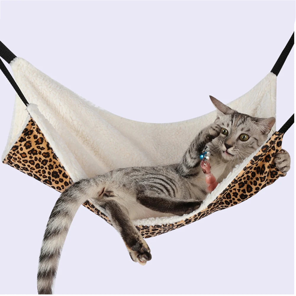 Cozy Double Rabbit Puppy Cat Hammock Winter Warm Pet Bed House for Cats Kitten Kedi Casa Para Gato Chinchillas Mascotas Supplies