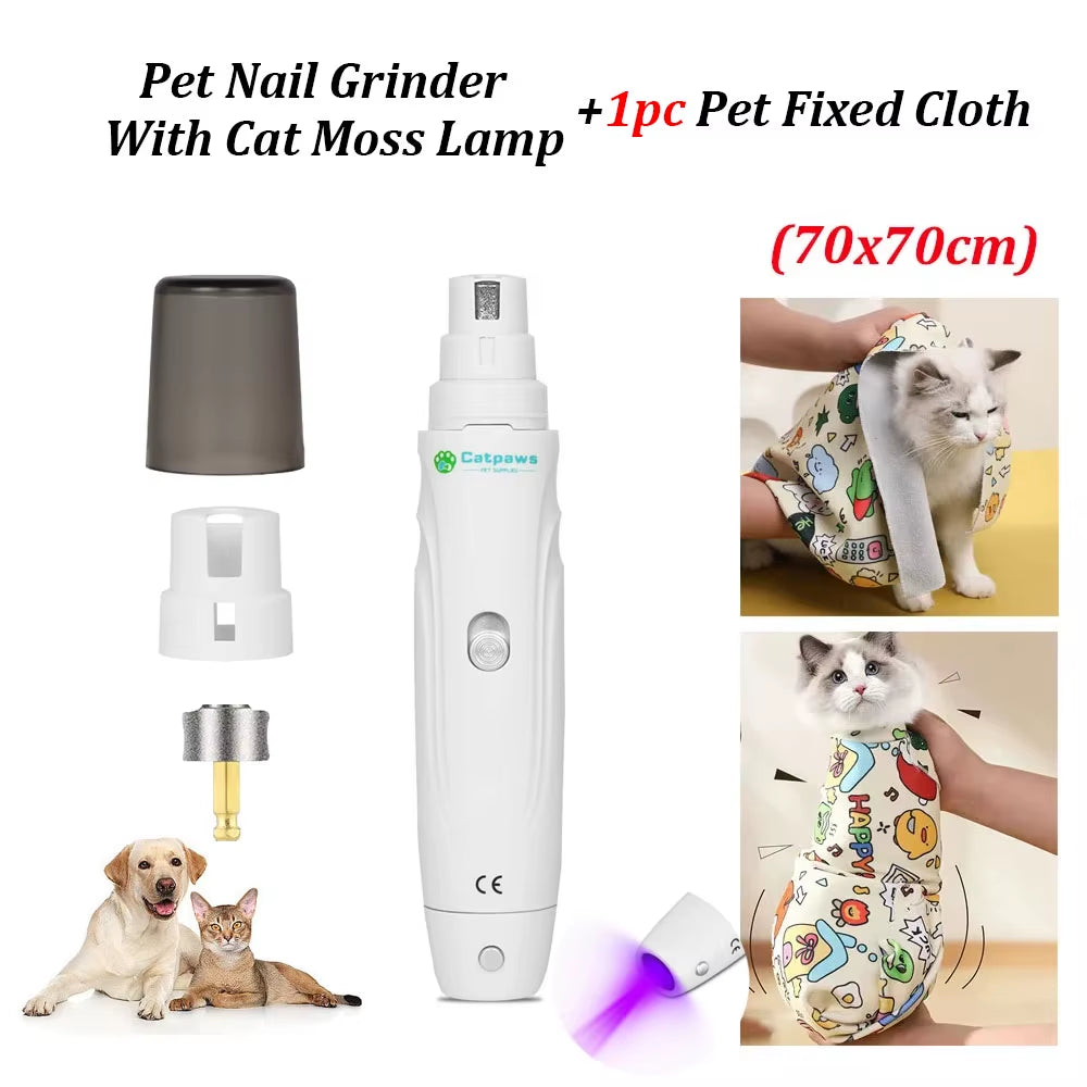 Electric Pet Nail Grinder Trimmer Grooming Tool Rechargeable Dog Nail Clippers Dogs Nail Grinder Trimmer Puppy Dog Accessories