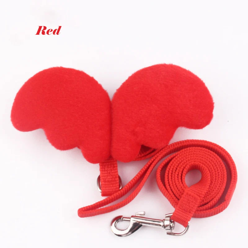 Angel Wings Pet Harness and Leash Set for Cats Puppy Rabbit Cute Cat Harnesses Kitten Accessories Artículos Para Mascotas Lead