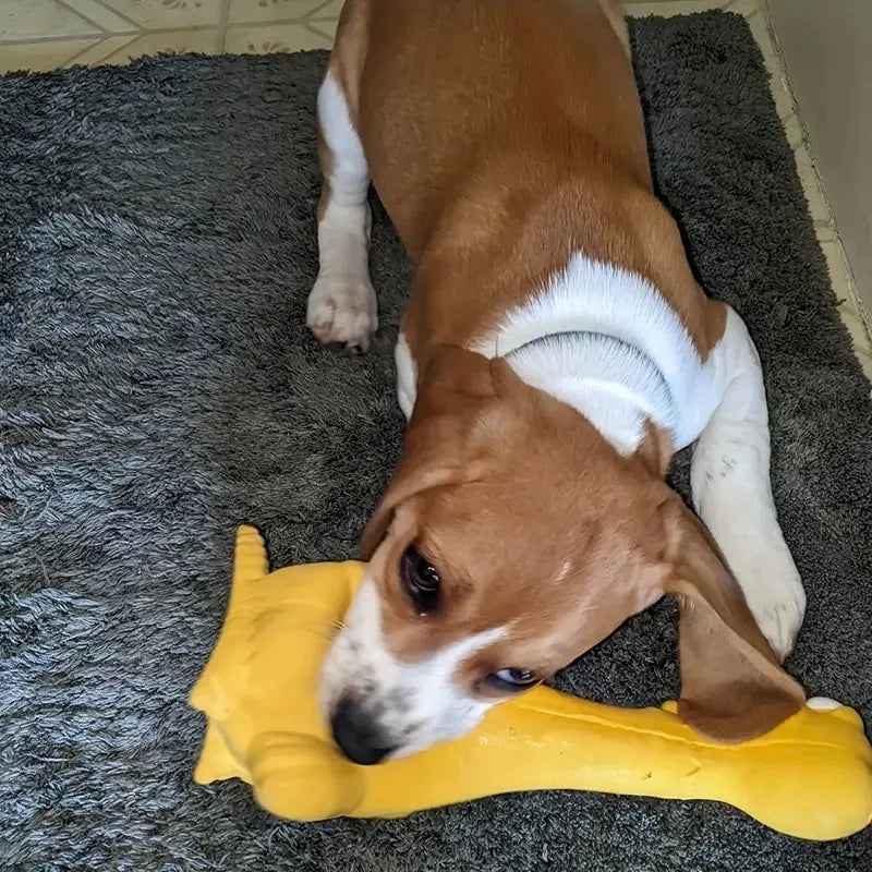 Durable Natural Rubber Latex Squeaking Chicken Duck Dog Chew Toy with Sound Device for Teeth Grinding Interactive Fun for Large