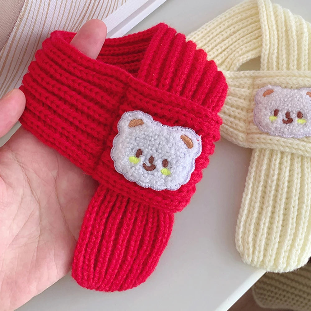 Winter Warm Puppy Dog Cat Scarf Christmas Cute Pet Accessories for Small Medium Dogs Poodle Yorkshire Scarves Mascotas Products